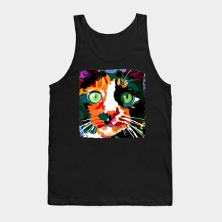 Tortoiseshell Pop Art - Cat Lover Gift Tank Top